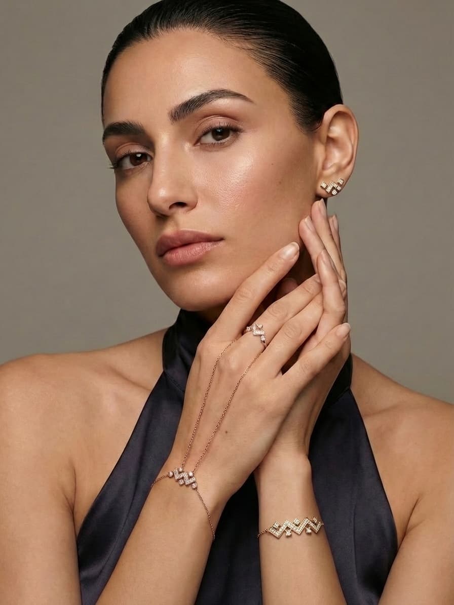 Jewelry product photography example
