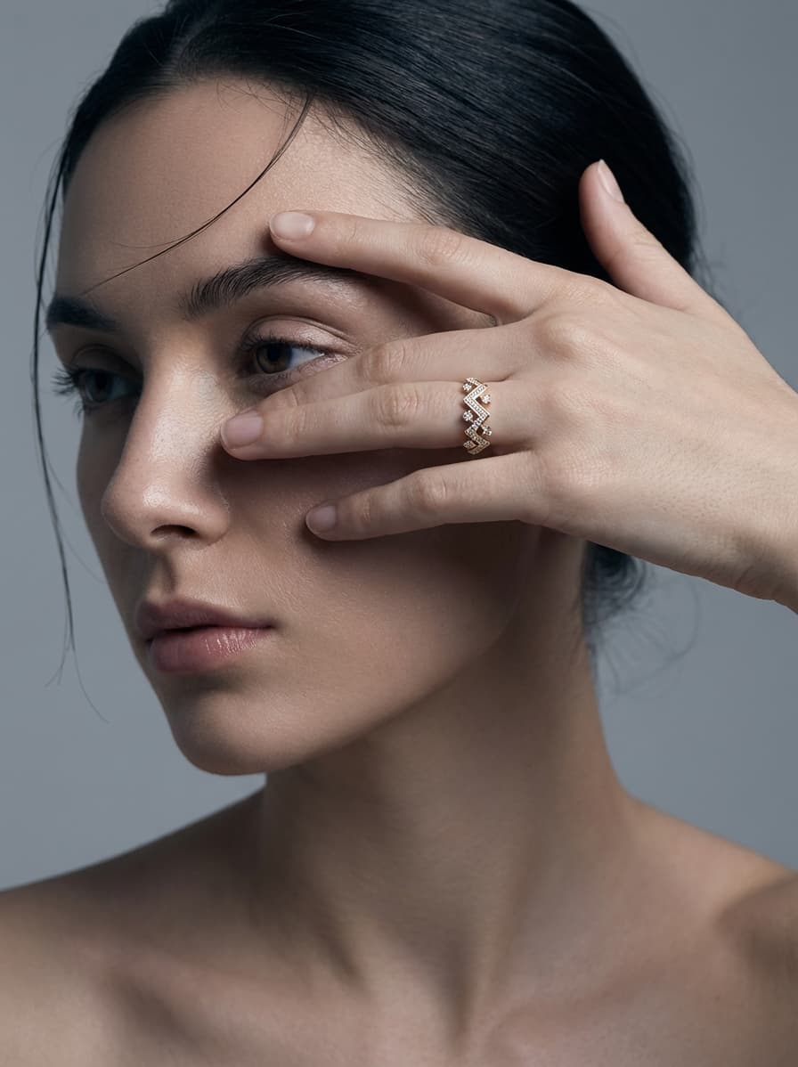 Jewelry product photography example